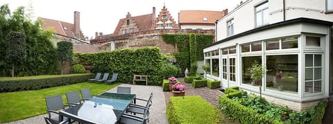 private and sunny garden