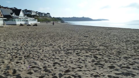 Gyllingvase beach and cafe, a 15 minute walk away
