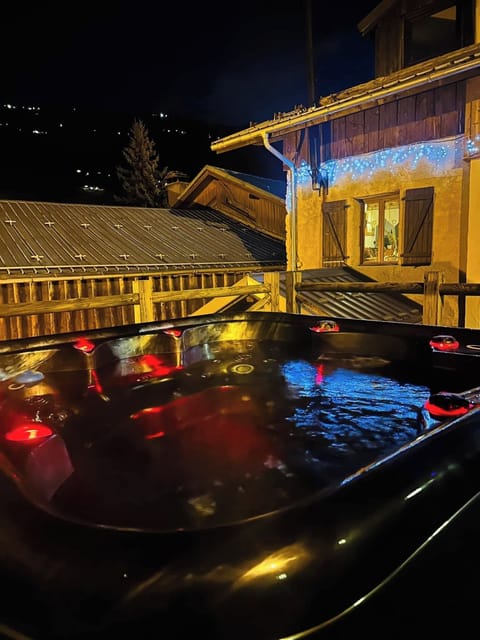 Out door hot tub with views