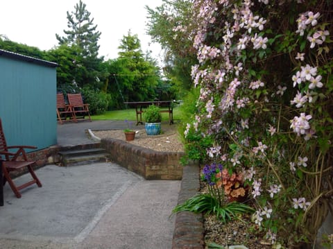 Courtyard and garden.