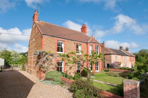 Front of Manningham House with our drive on the left of the picture.  