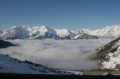 Winter clouds in valley