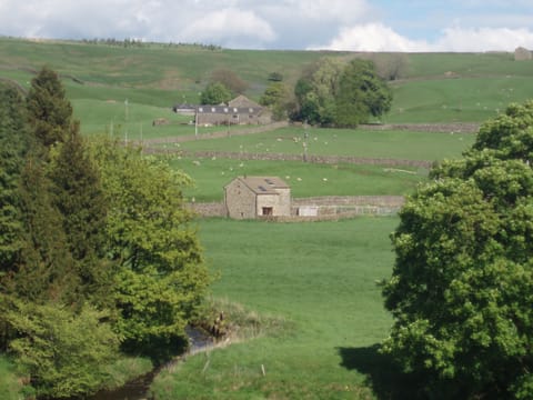 Mill Barn from the Suspension Bridge