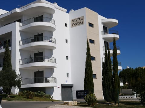 The newly painted exterior of the building