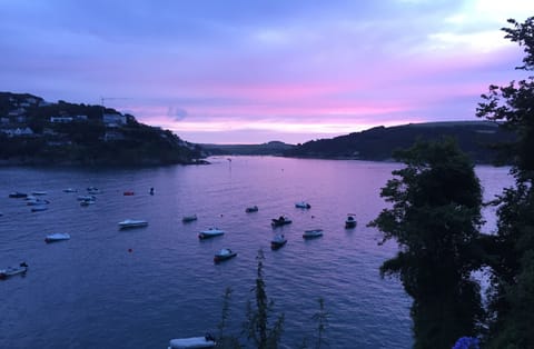 The beautiful South Sands bay at sunset, as seen from the Bolt Head Dev't