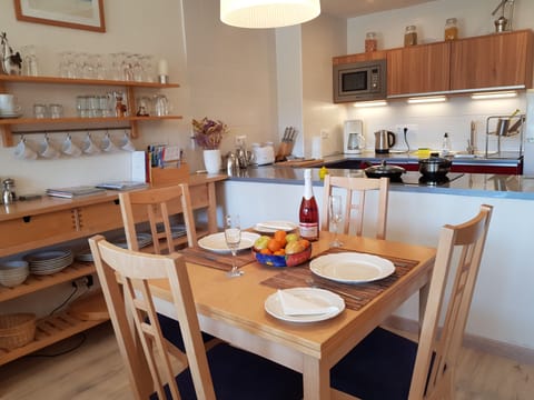 The Open-plan Kitchen and Dining Area.