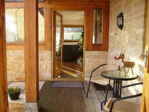 Covered decking area