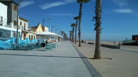 Beach promenade - one-minute-walk from the apartment. 