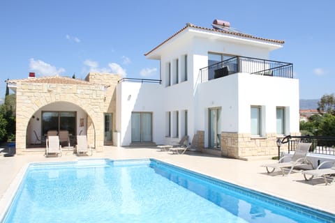 large sunny pool area
