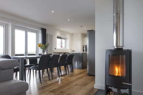 Woodburner for cosy nights in.