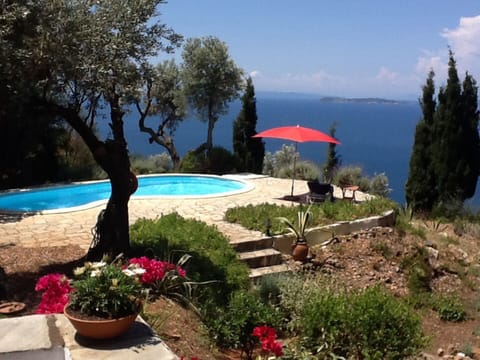 View of the pool from verandah