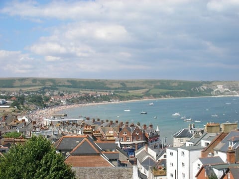Panoramic sea views from our apartment lounge.