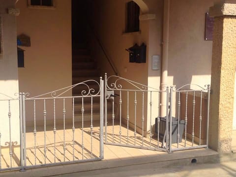 Entrance to apartment building