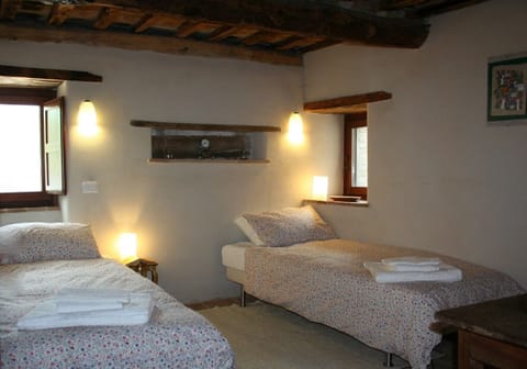 Bedroom 2 as a twin room, very popular with children, the quietest room.