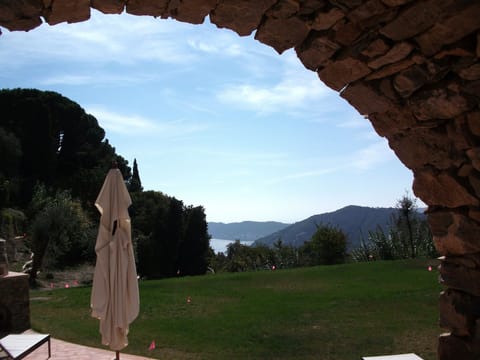 looking out the arches of the SPA