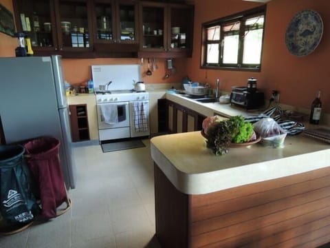 Kitchen - self-catering. Kadek can bring fresh veg. fruit, milk, eggs etc.