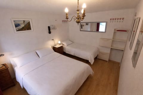 Queen bed and Singel bed in bedroom with hanging space and storage