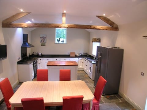The kitchen in the 'old stables'