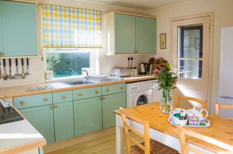 Kitchen with views across the Irish Sea