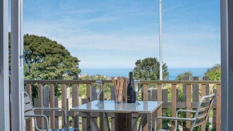 Balcony with sea views