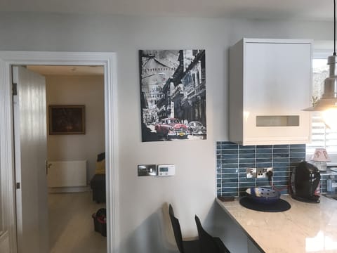 Doorway to snug and bedrooms