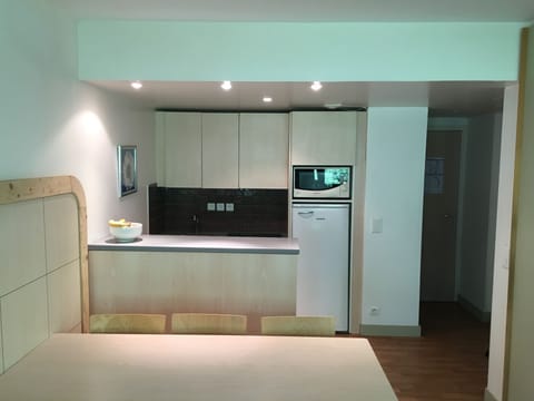 Kitchenette and dining area,