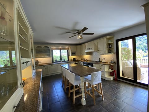 The heart of the house, extremely well stocked & our unique Maxi Bar