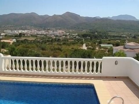 View from the villa over Jalon and the mountains