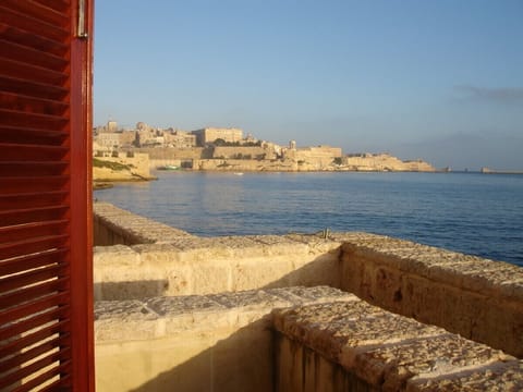 View from apartment balcony towards Valletta

