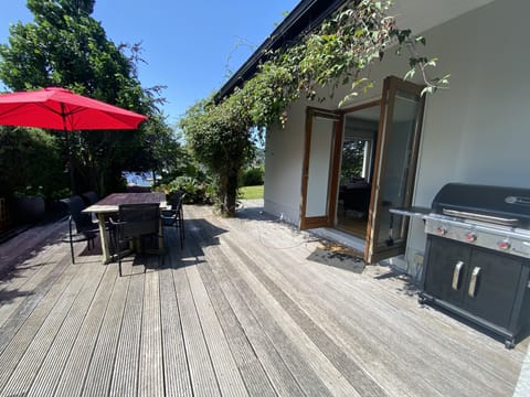 Deck area with BBQ