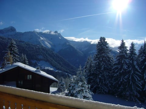 View from chalet balcony