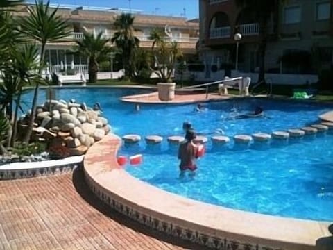 El Divino shared pool in garden area