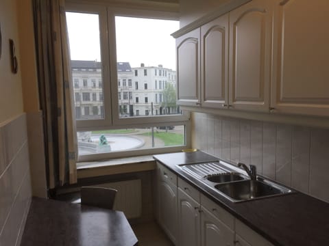 view out of the kitchen