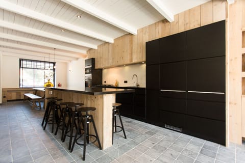 View of the kitchen from the living room