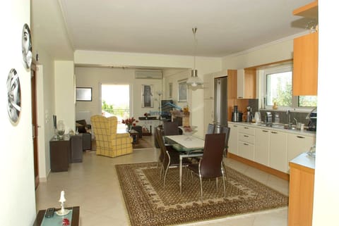 The living room on the first floor