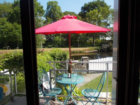 view through terrace doors