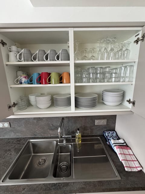 Crockery and glasses