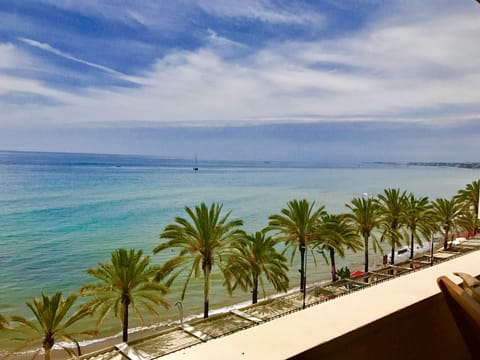 The board walk is right in front of your building.
