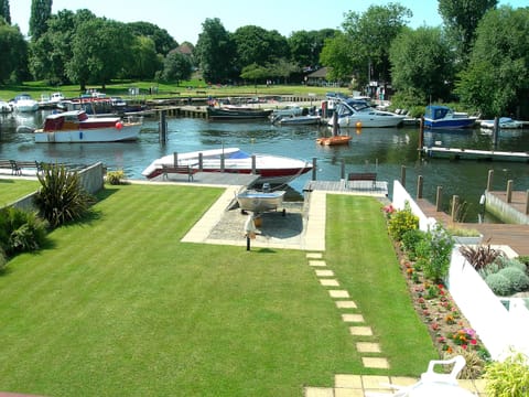 VIEW DOWN GARDEN FROM STUDIO