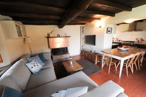 Seating area with TV