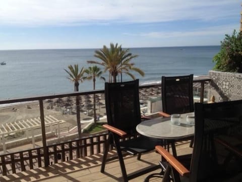 Comfortable chairs on the balcony.
