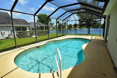 The heated and private pool