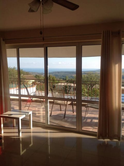 View from open plan living room & Dining Room