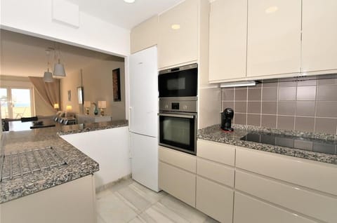 Modern kitchen is fully fitted with all the appliances