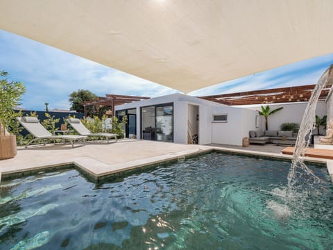pool and house