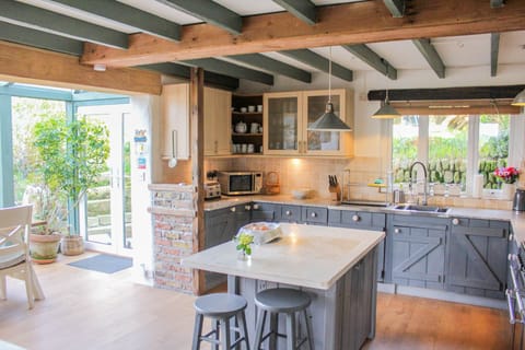 Open Plan Kitchen, With second Conservatory, 2 x Range Cookers 