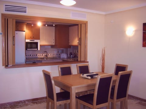 Dining and kitchen