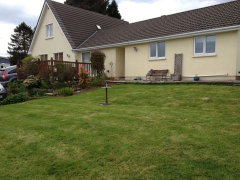 View from the garden looking towards your bungalow with owners house to the left