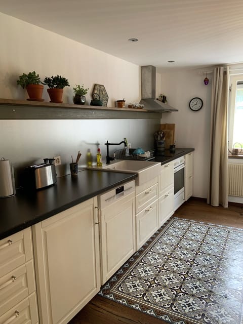 Large Kitchen area for easy access and preparation.