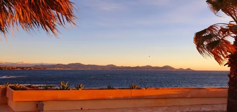 Sunset from the villa's terrace